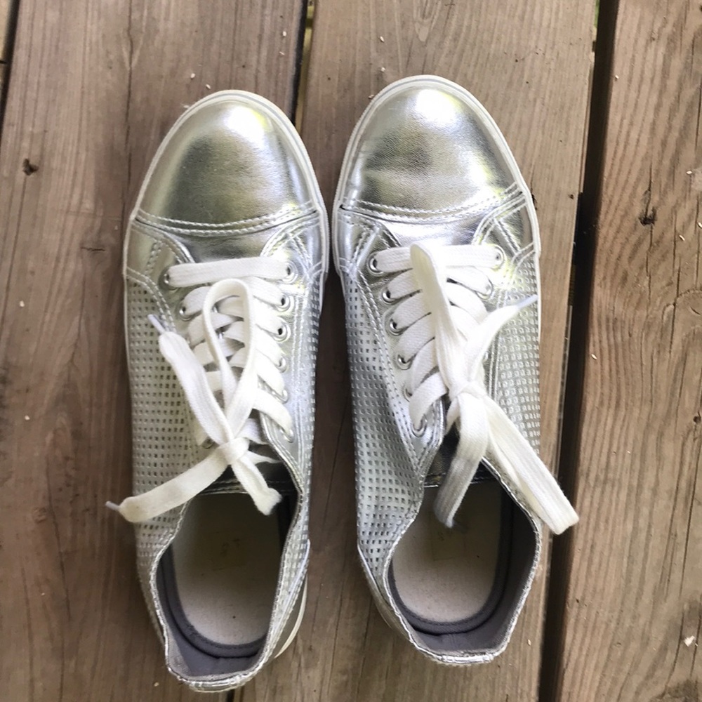 Silver shoes